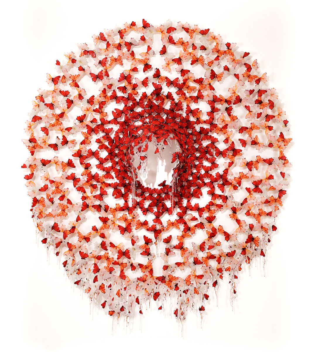 Annalù, Dreamcatcher n.16, 2017, Vetroresina, inchiostri, carta, cenere, 150 x 130 x 25 cm