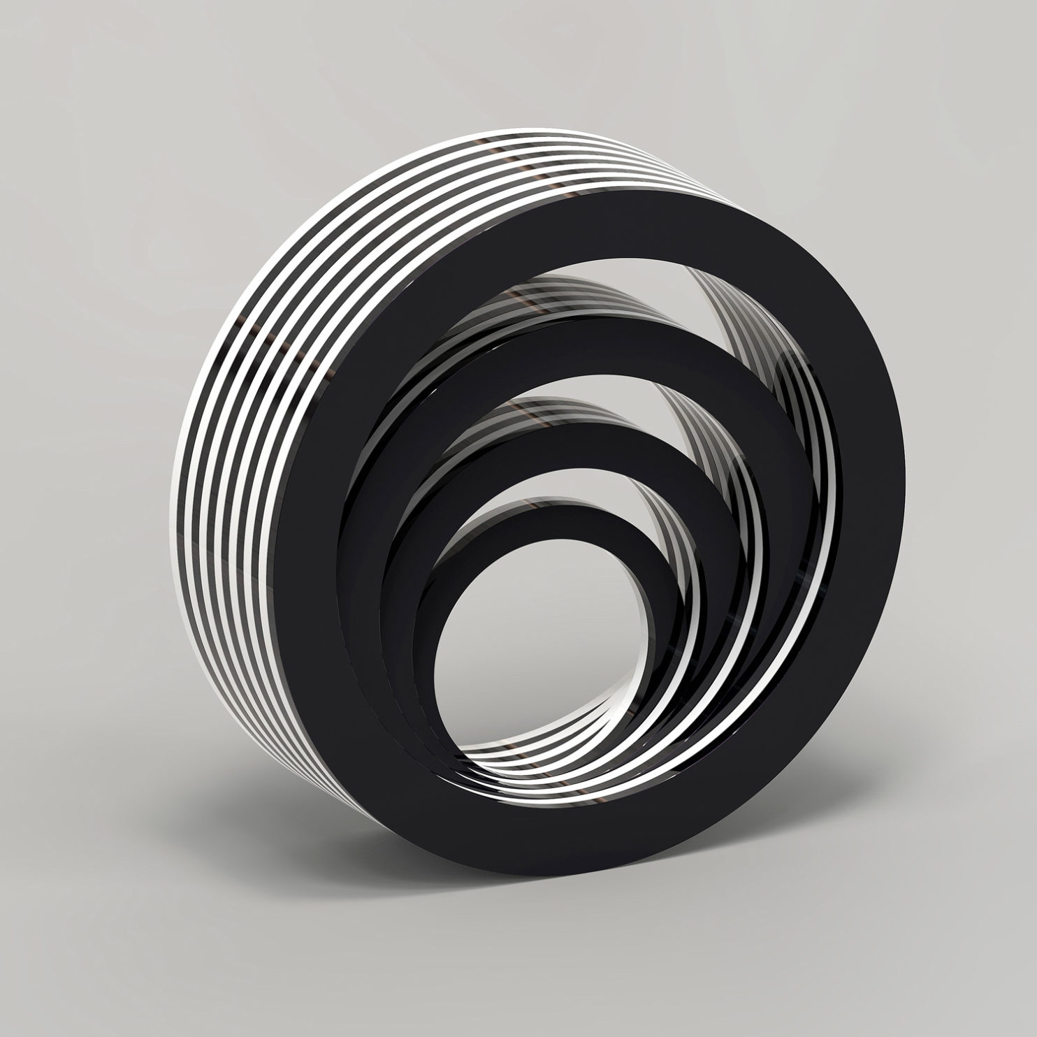 Morandini Marcello, Scultura 617, 2014, plexiglass, Ø 45x14, Ed.5