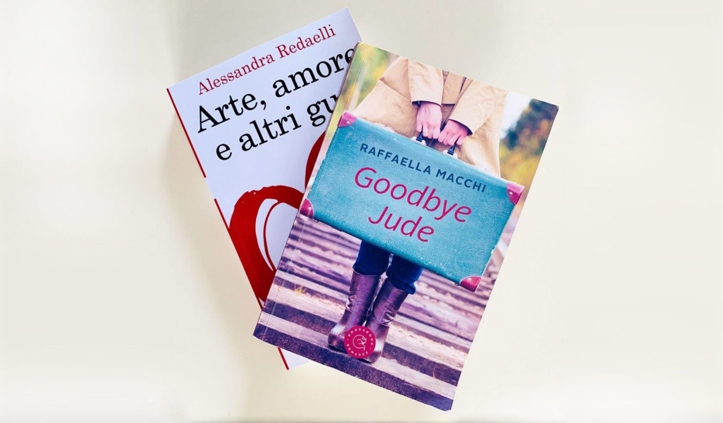 Romanzi "Goodbye Jude" di Raffaella Macchi e "Arte, amore e altri guai" di Alessandra Redaelli