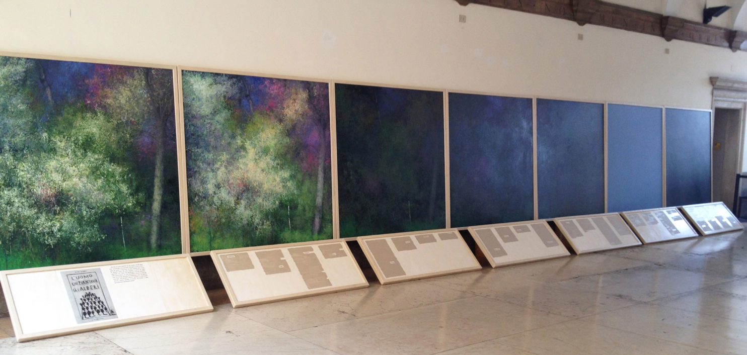 Installazione di Arcangelo Ciaurro presso il Museo di Storia Naturale di Verona in occasione della mostra Nutrimentum - L'arte alimenta l'uomo