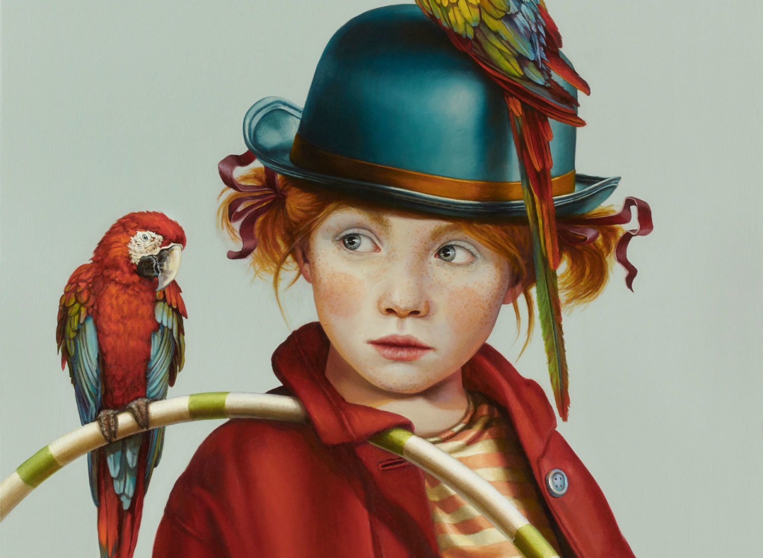 Claudia Giraudo, "Endless Flight", olio su tela