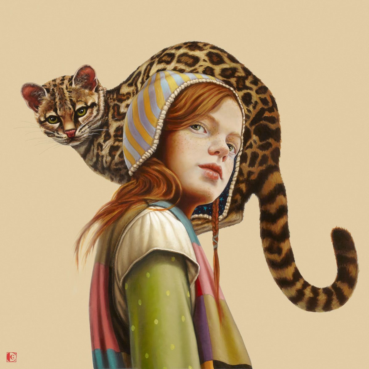 GIRAUDO CLAUDIA, Per Lola, 2018, olio su tela, 60 x 60 cm