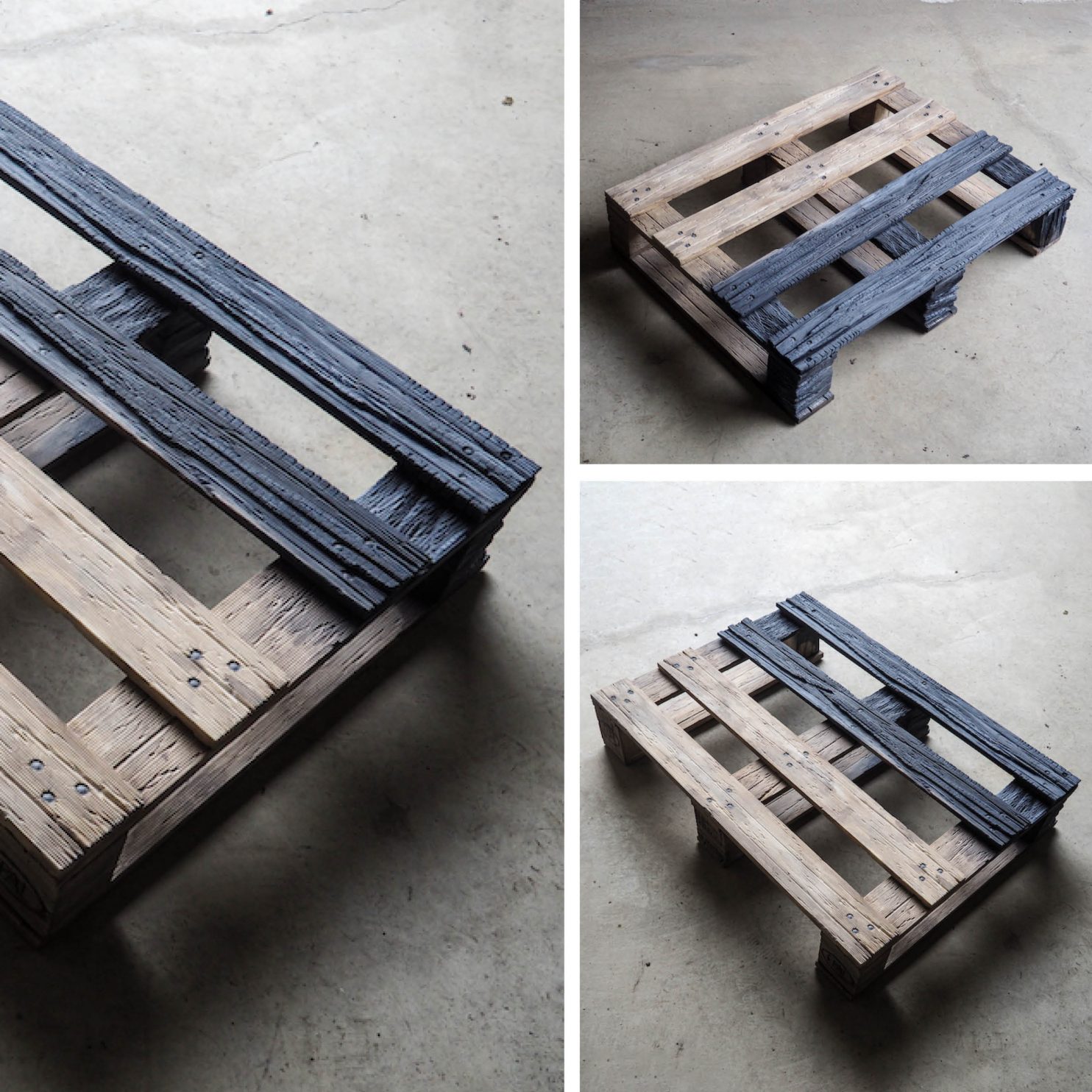 Valeria Vaccaro, Urban platform burned, 2021, marmo bianco di Carrara e inchiostri, 60x80x15 cm