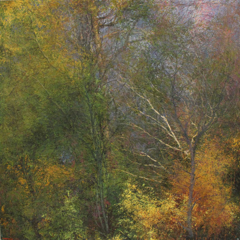 CIAURRO ARCANGELO, Materia viva, 2015, Acrilico su tavola, 90x90 cm