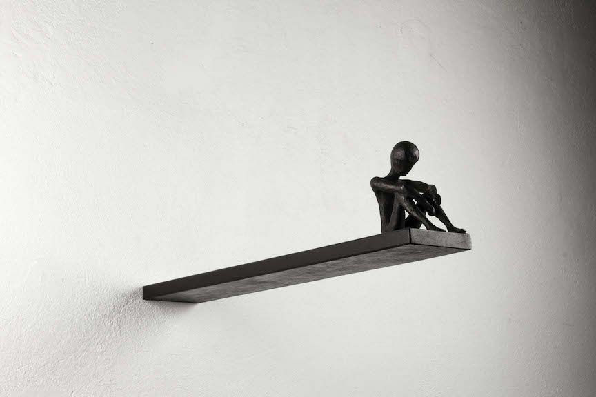 PINNA_Waiting for, bronzo e ferro ed 6+1, cm 15 x 10 x 55, 2015