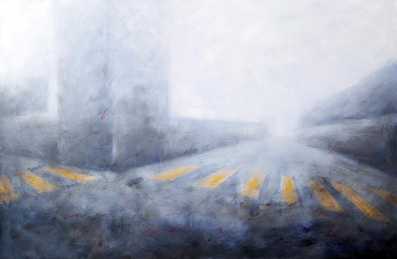 MORALES ERNESTO, Calle perdida, 2009, oil on canvas, 80x120 cm, Pubblicata catalogo Il tempo della distanza - Invisible bridges