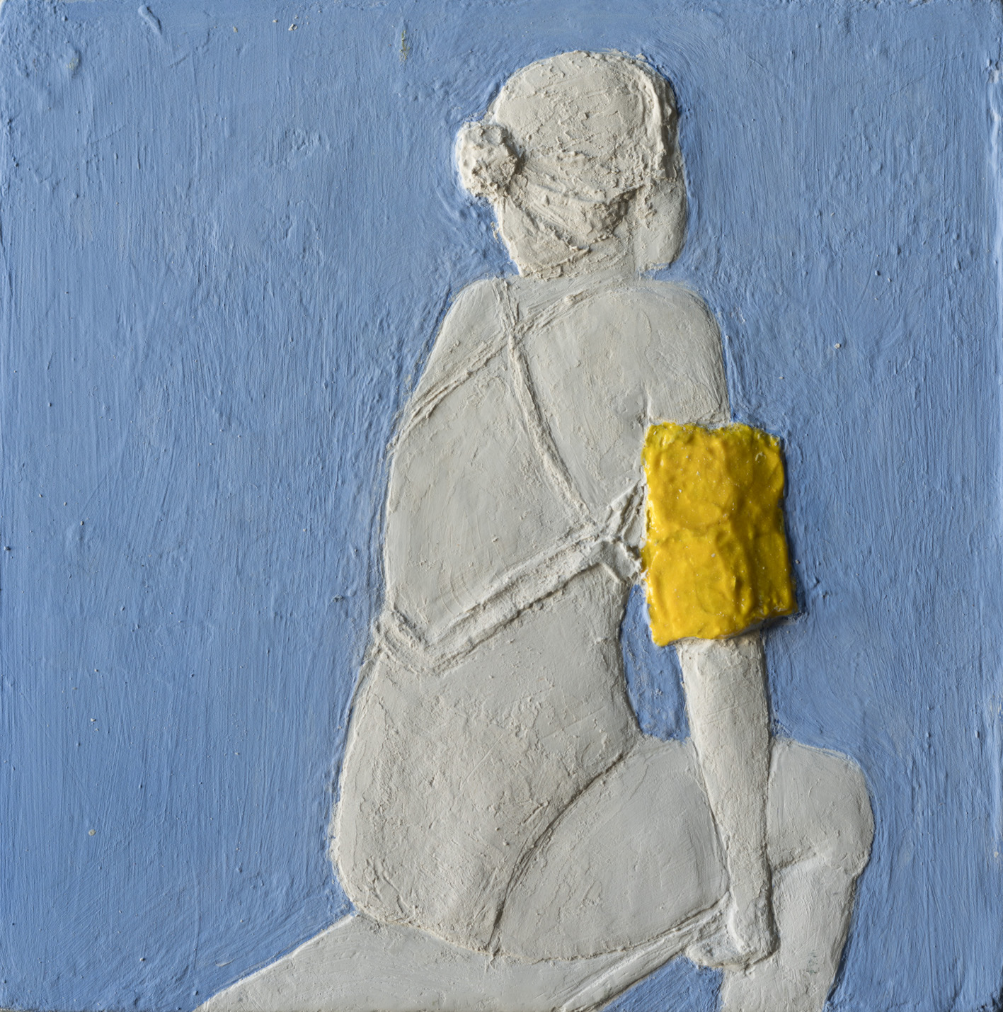 Isabelle Cornière, Orizzonte, 2020, tecnica mista, 15x15 cm