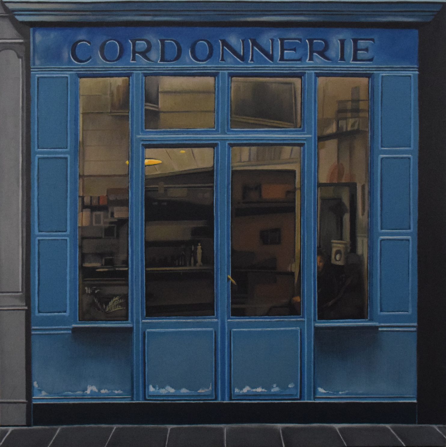 Mezynska Marta, Cordonnerie, 2020, olio su tela, 30x30 cm