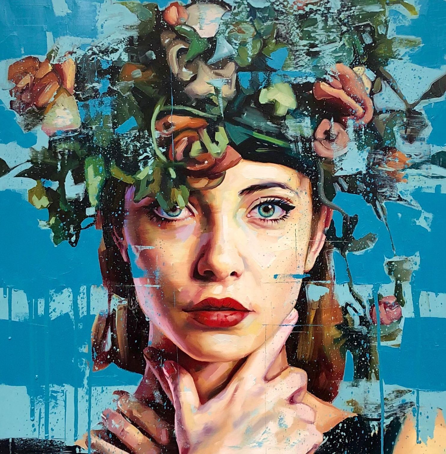 Porzionato Silvio, Resilienza, 2020, olio su tela,100x100 cm