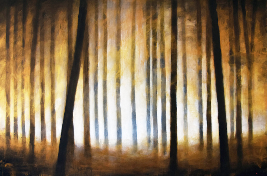Morales Ernesto, Forest III, 2018, oil on canvas, 100x150 cm