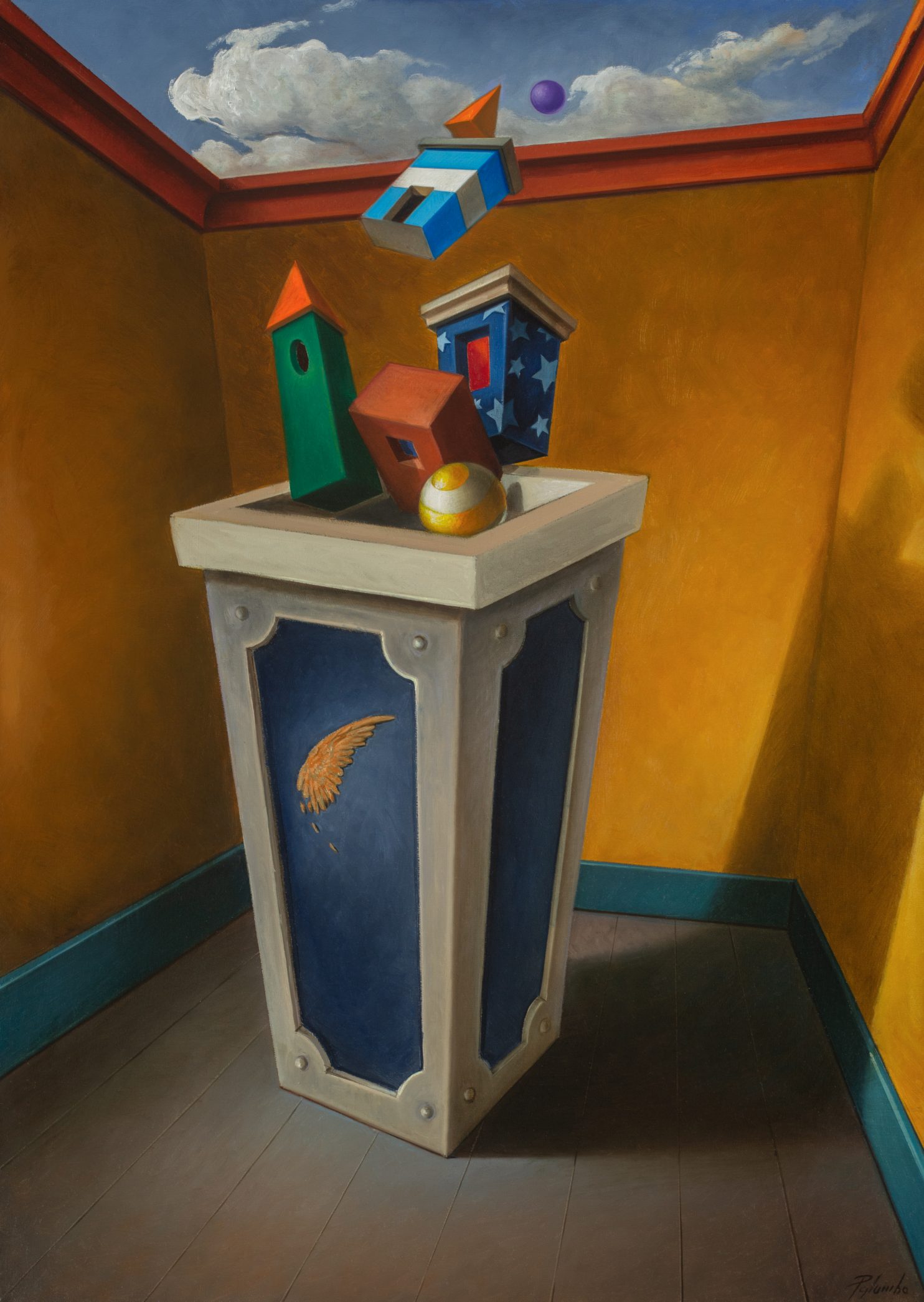 Palumbo Ciro, Magia in un interno, 2021, olio su tela, 70x50 cm, AR-15-021