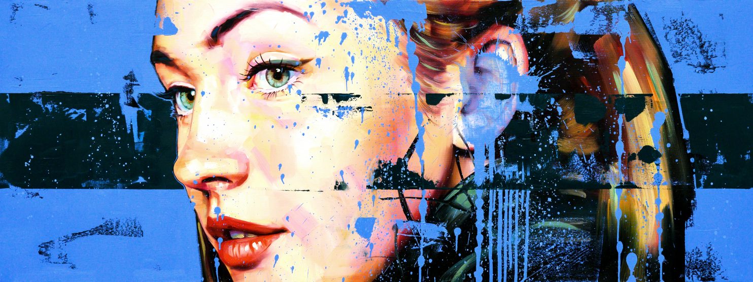 Porzionato Silvio, Artless, 2021, olio su tela, 60x160 cm