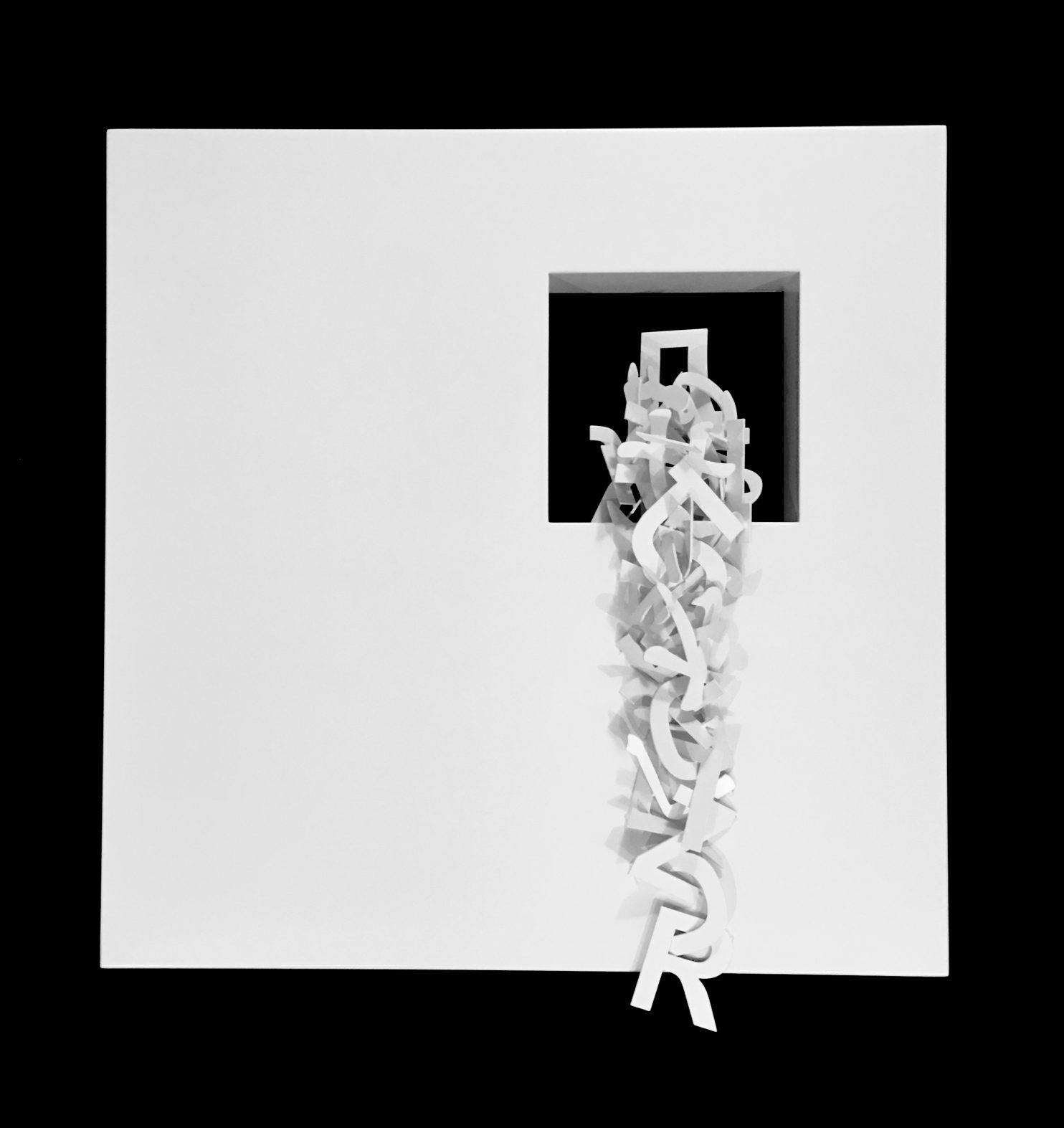 Pulcinelli Rudy, PASSAGGI, 2016, ferro verniciato, 107x100x22 cm