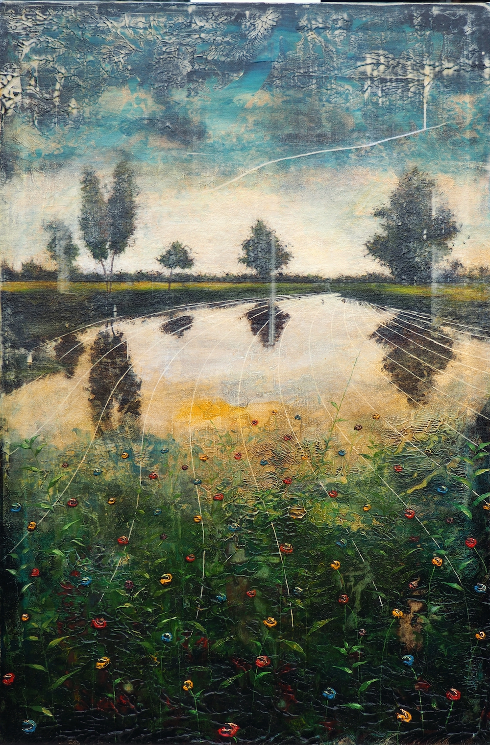 Forbici Jernej, Agent Orange II, 2021, acrilico e olio su tela, 120x80cm