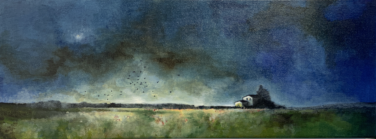 Gastaldo Luca, Speranze, 2021, olio su tela, 30x80 cm