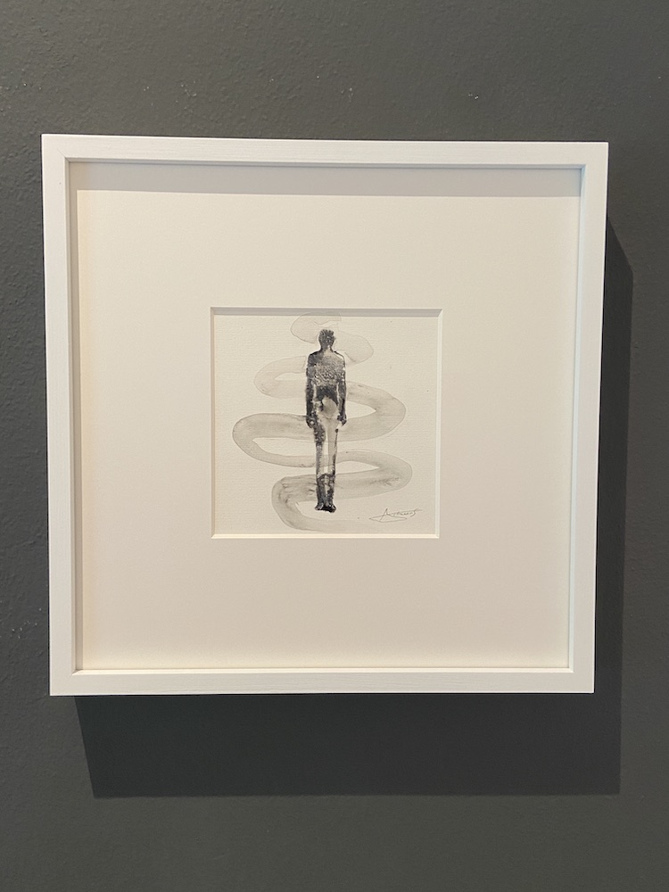 NIELSEN JOHANNES, Whisper #1, 2021, inchiostro su carta, 17x17,5 cm + cornice_00
