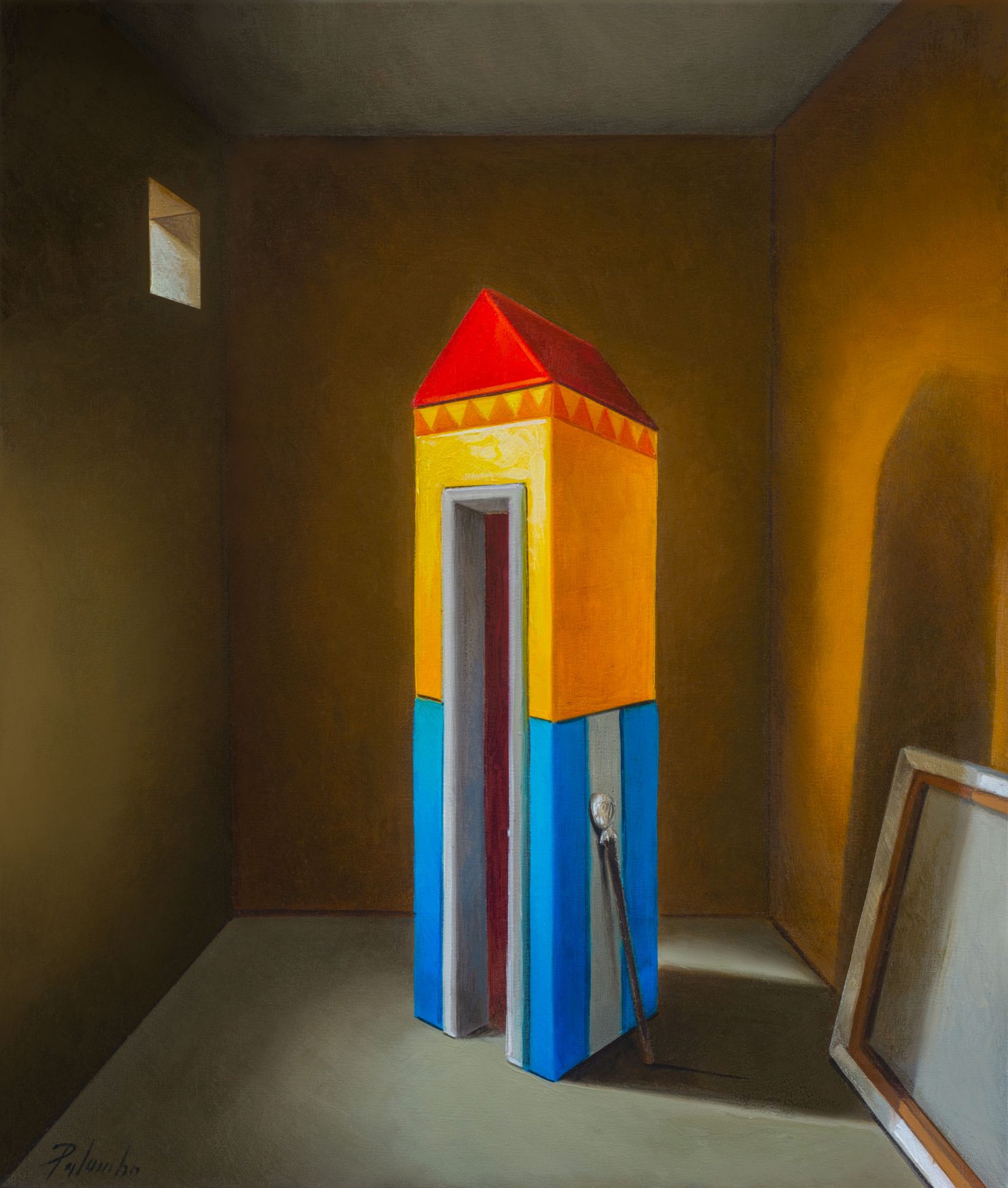 Palumbo Ciro, La casa del pittore, 2021, olio su tela, 35x30 cm_AR 108 021_monitor