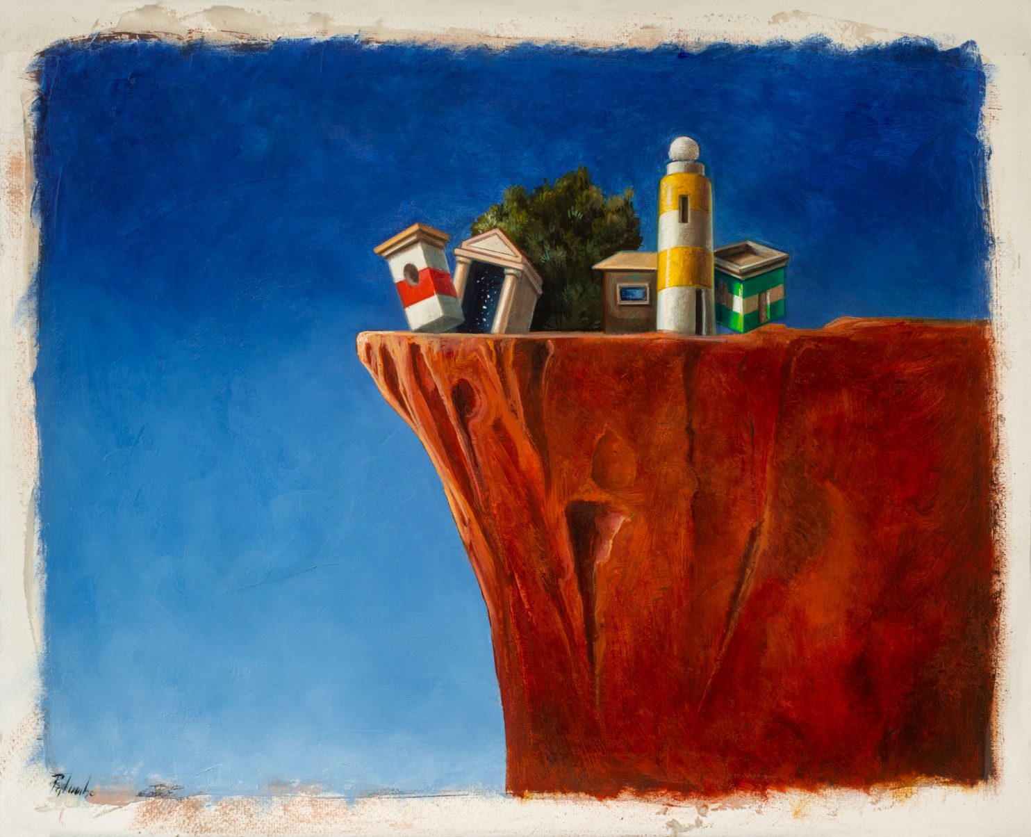 Palumbo Ciro, Lassù, 2021, olio su carta, 41x50 cm_AR CAR 23 21_monitor