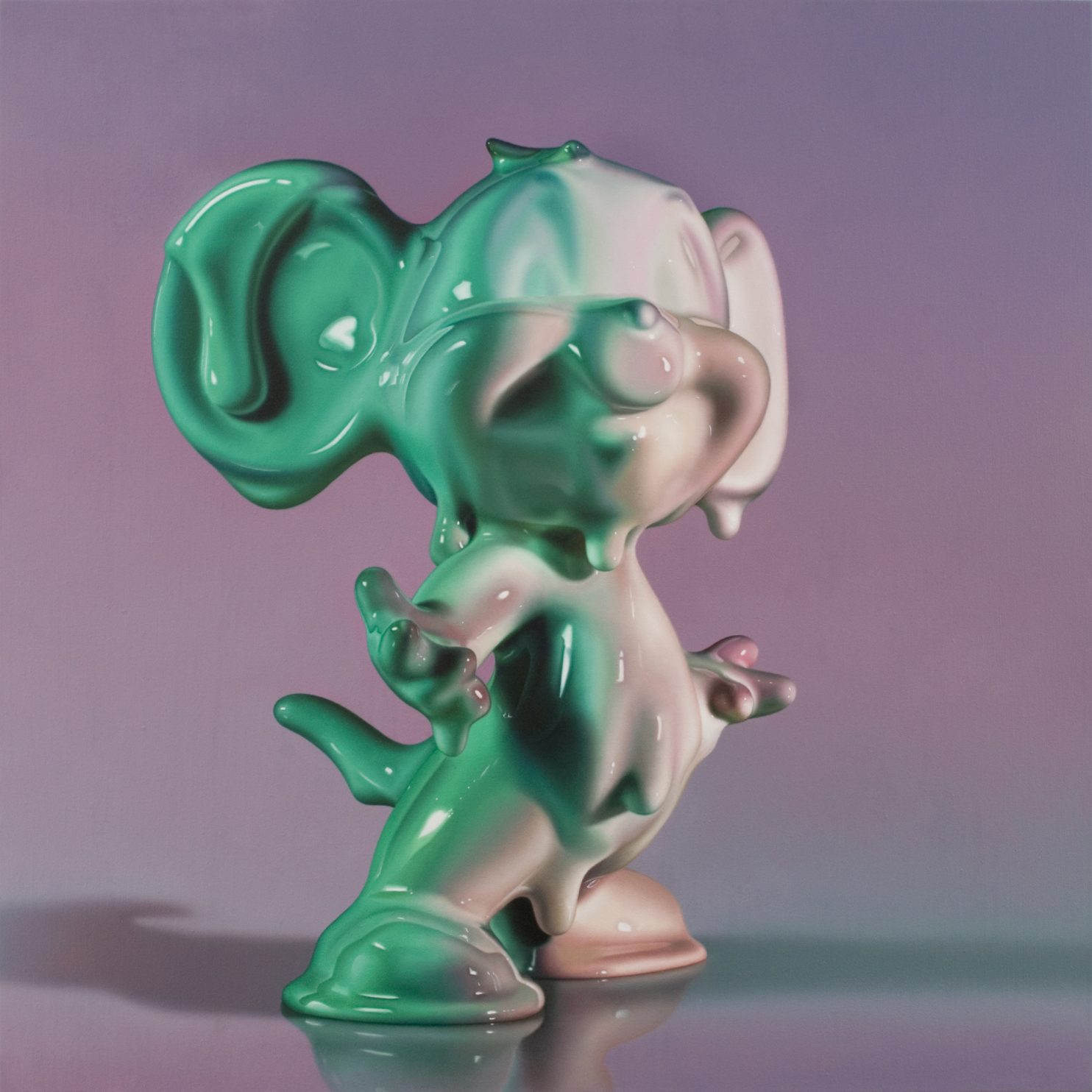 Sabrina Milazzo, Jerry, 2022, olio su lino, cm 100x100