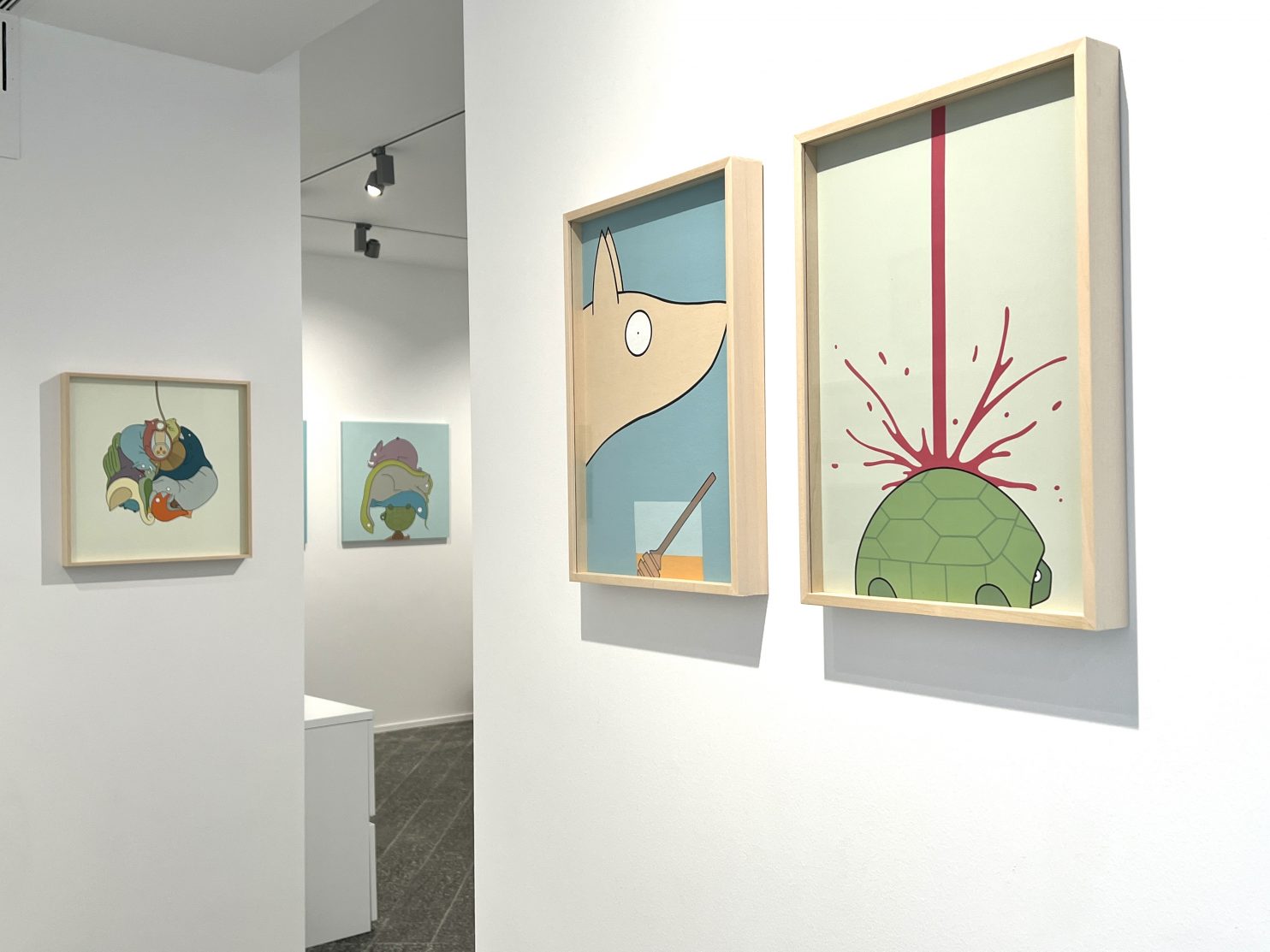 Galleria-puntosullarte,Massimo-caccia-BELVE_allestita_6638