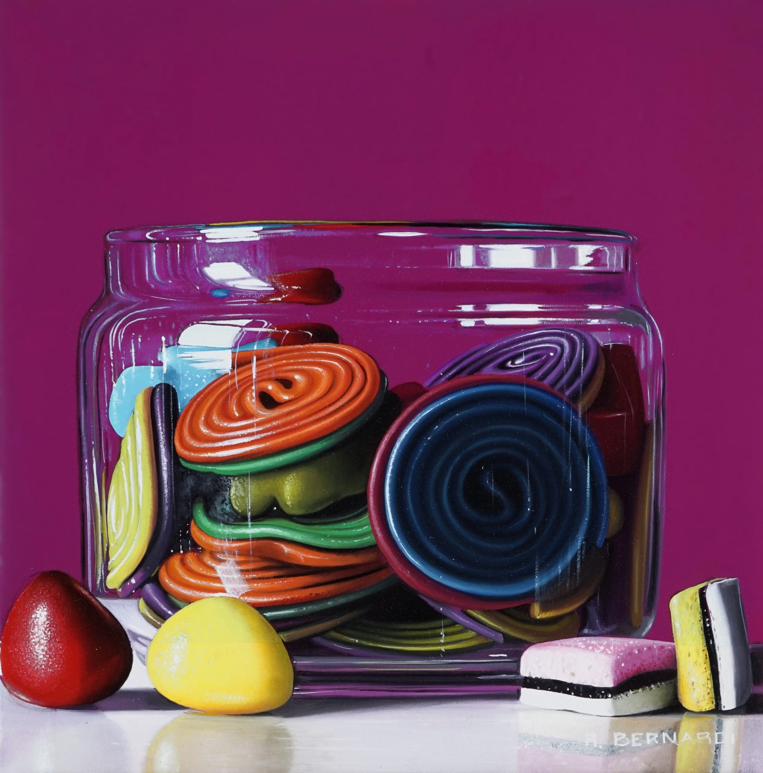 Bernardi Roberto, Il naufragio, 2022, olio su tela, 20x20 cm_CESPA