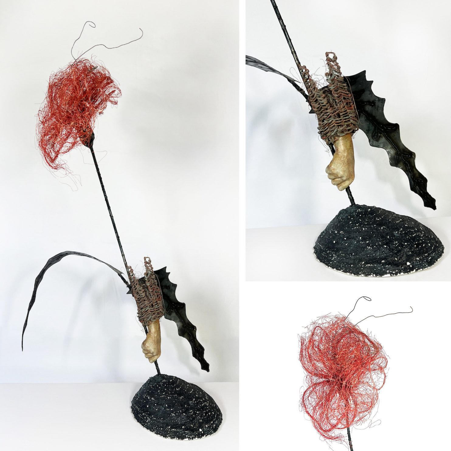Kilde Lene, Untitled, 2022, concrete, steel, copper, 100x77x70 cm_KILD011