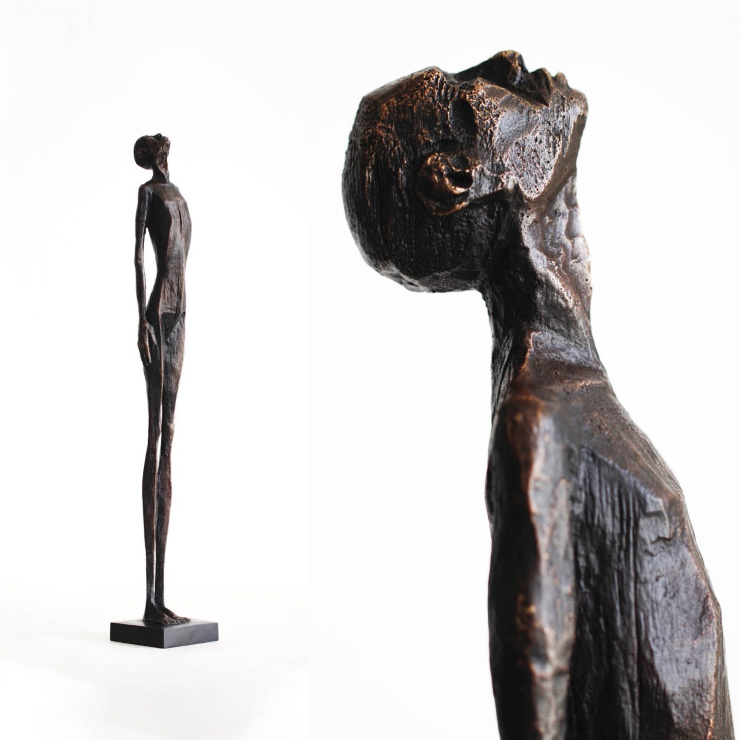 Nielsen Johannes, The forest calling #1, 2014, Bronzo, 75 x 12 x 12 cm, Ed. 8