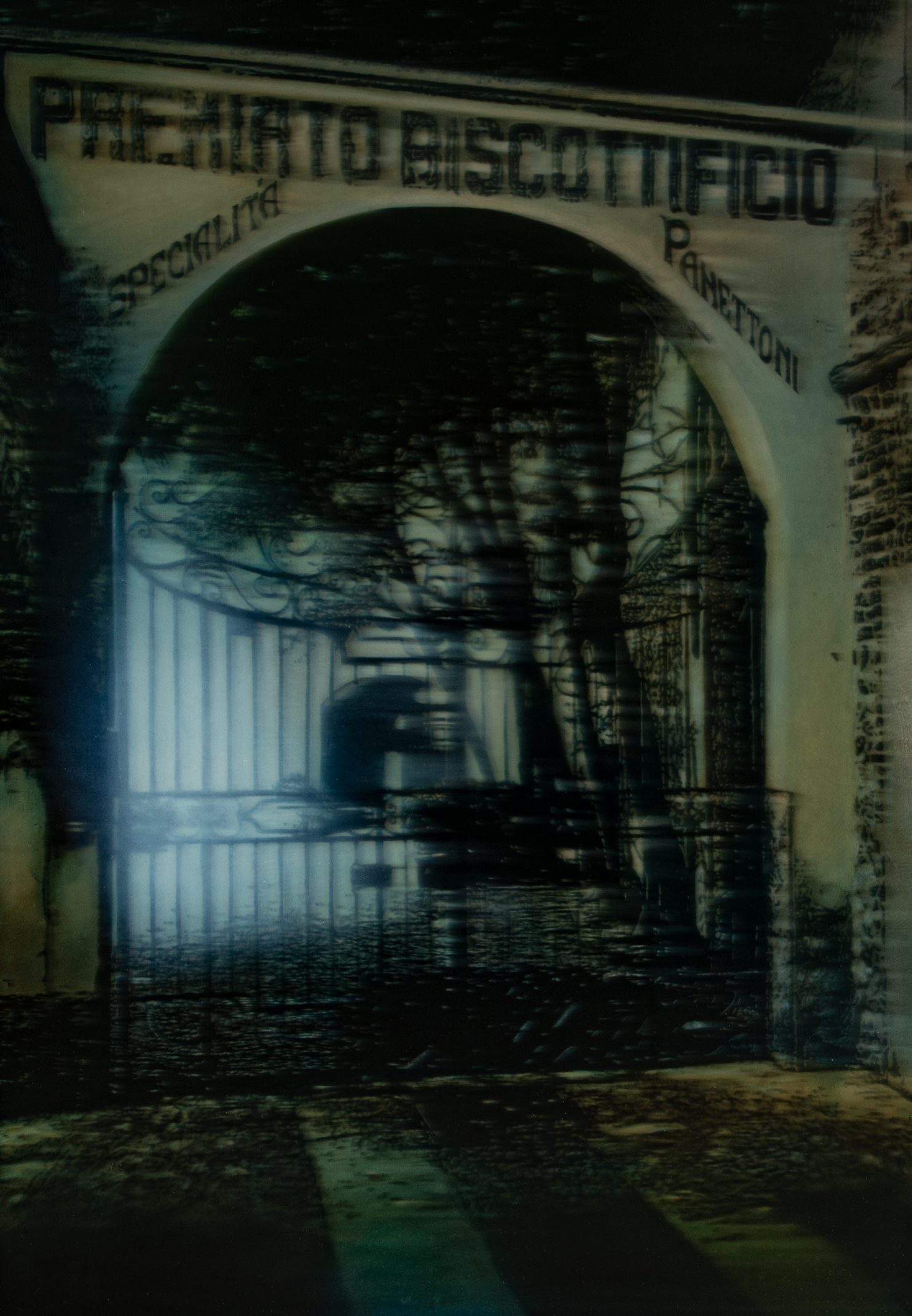 Amigues Jean-Marc, Biscuiterie de Varèse, 2023, olio su dibond, 116 x 81 cm