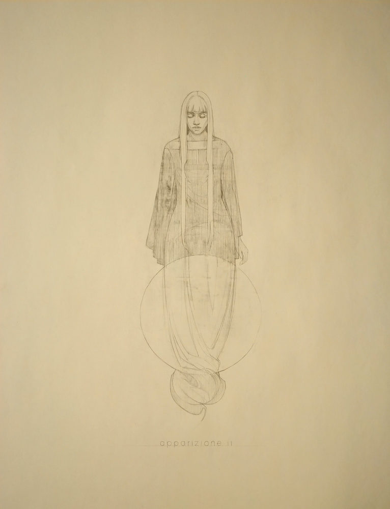 Infante Federico, Apparizione Study II, 2022, acrilico su tela, 86x66 cm