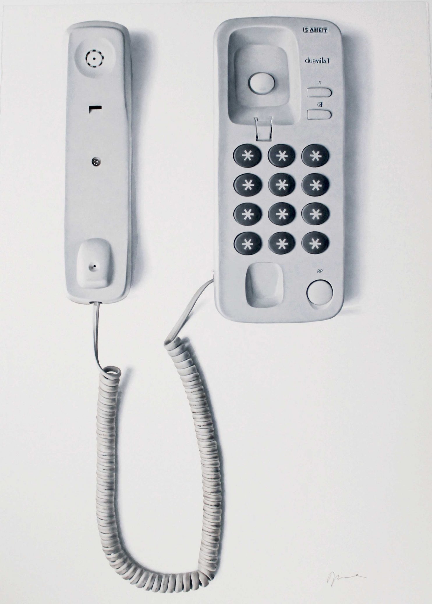 Diena Valentina, Censorship Is Always A Missed Call, 2022, matite colorate su carta, 105x75x0.1cm