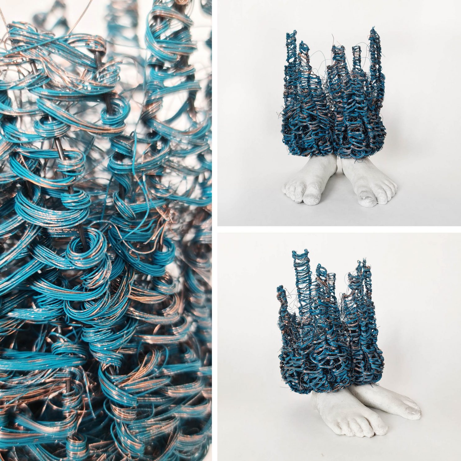 Kilde Lene, Untitled, 2023, calcestruzzo, acciaio e rame, 23,5x18x18 cm_KILD 031