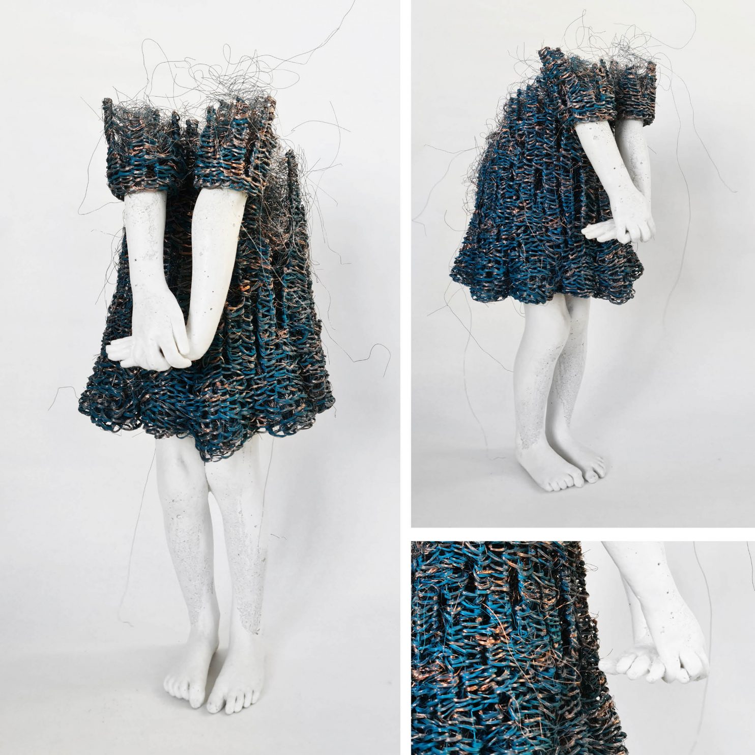 Kilde Lene, Untitled, 2023, calcestruzzo, acciaio e rame, 70x35x47 cm_KILD 029