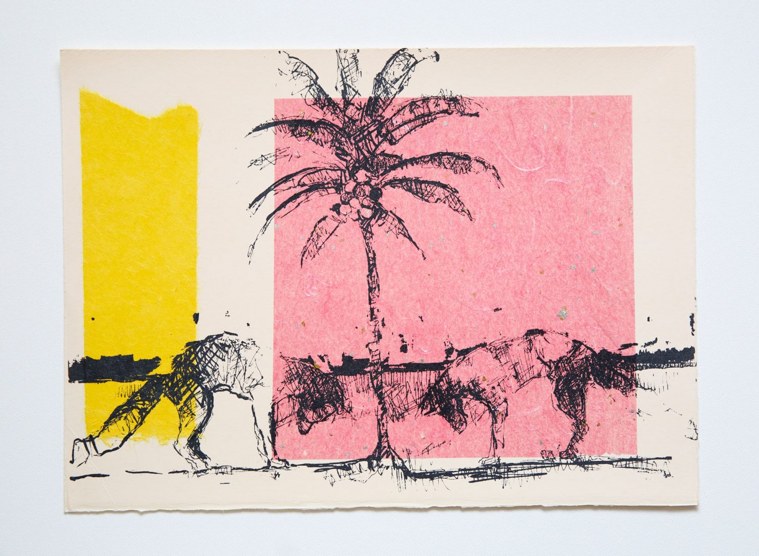 Stephens Brian Keith, Paper Mosaic 012, 2023, mixed media on paper, 28x38cm