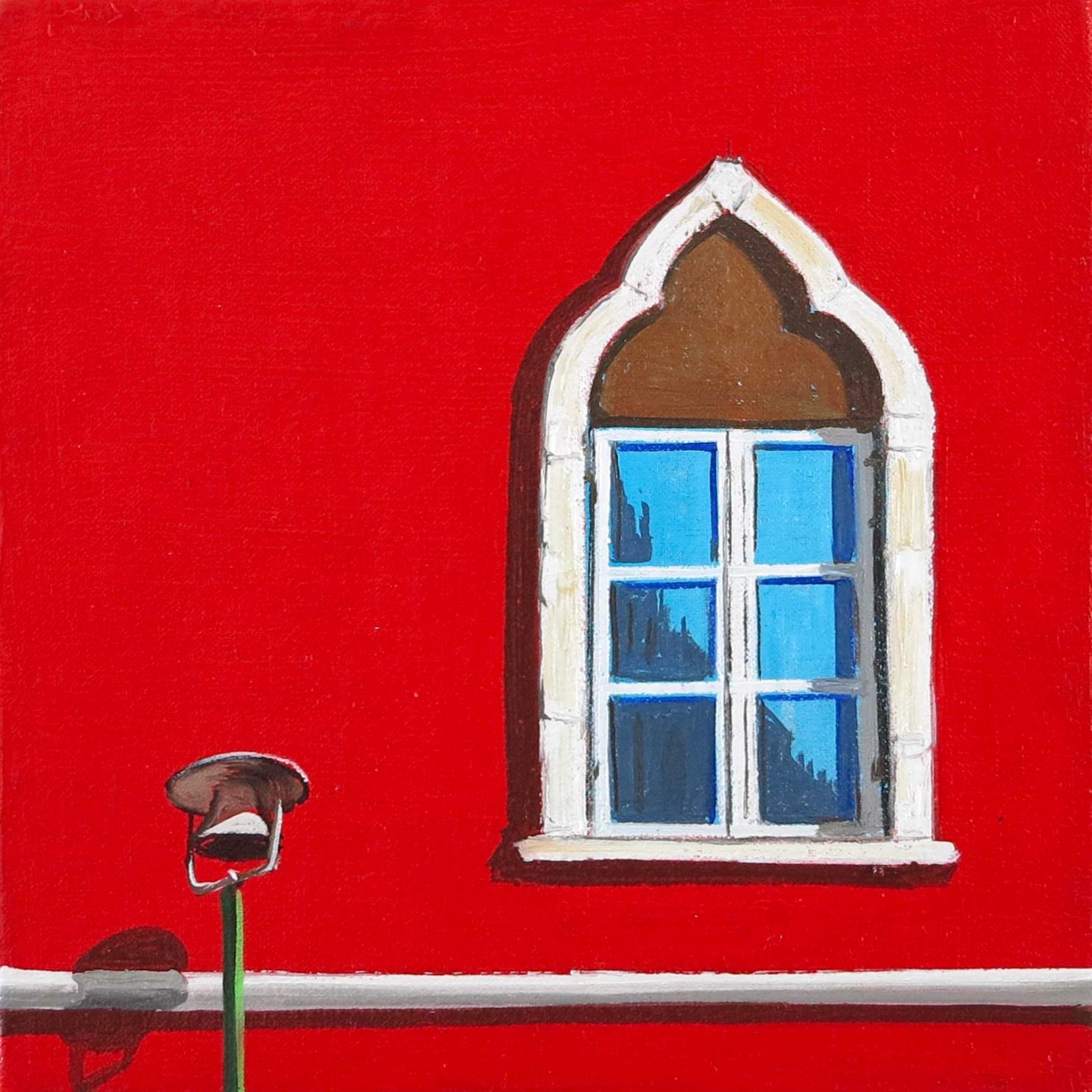 Filippini Claudio, Shadow11, 2023, olio su tela, 15x15 cm