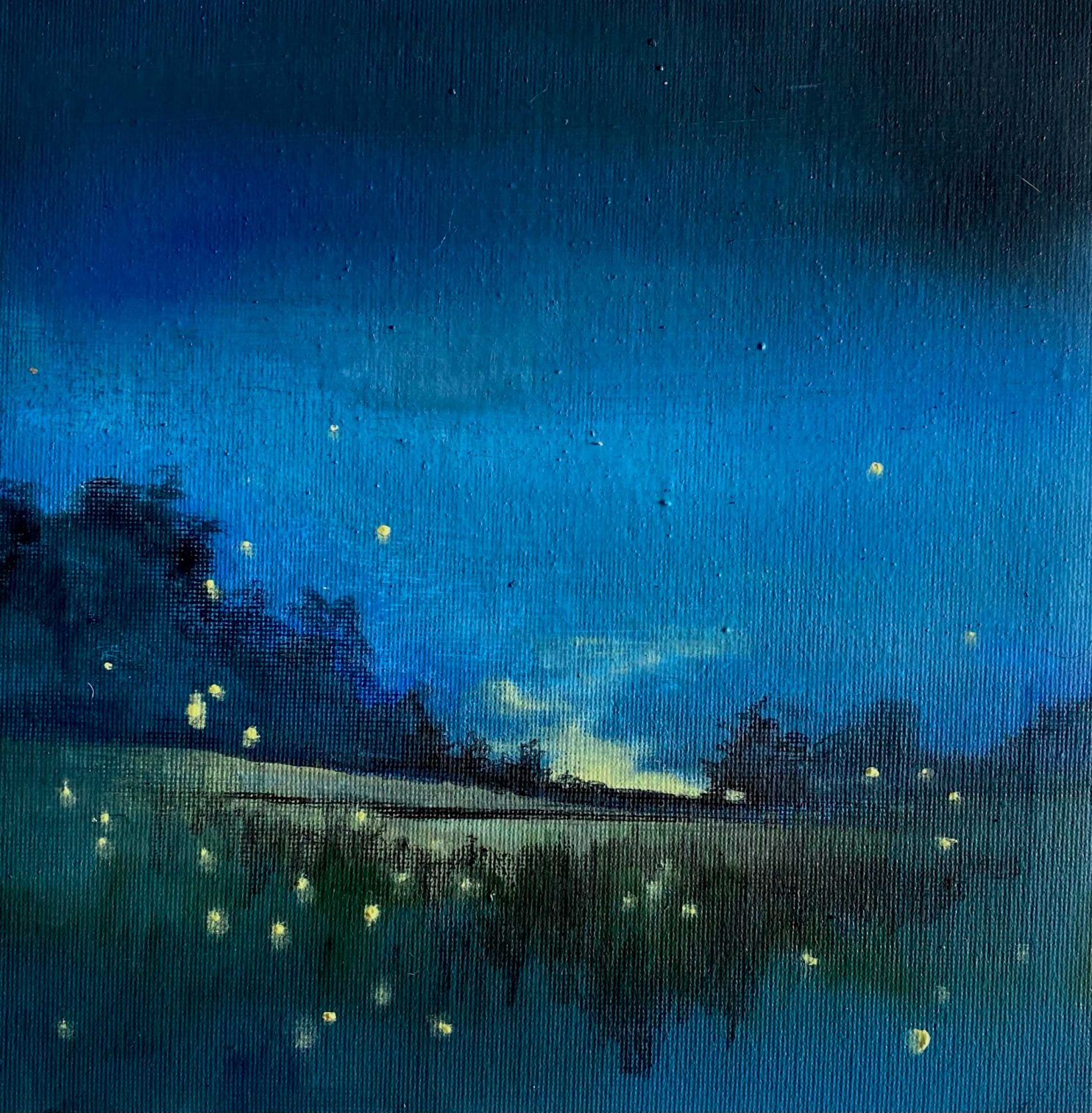 Gastaldo Luca, Spiriti, 2023, olio su tela, 20x20 cm