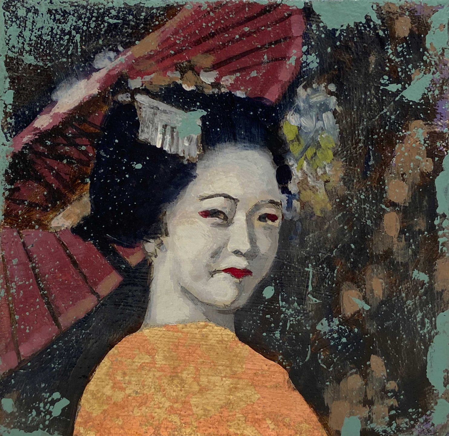 Porta Tom, Untitled, 2023, acrilico su tela, 20x20 cm_PORT 099