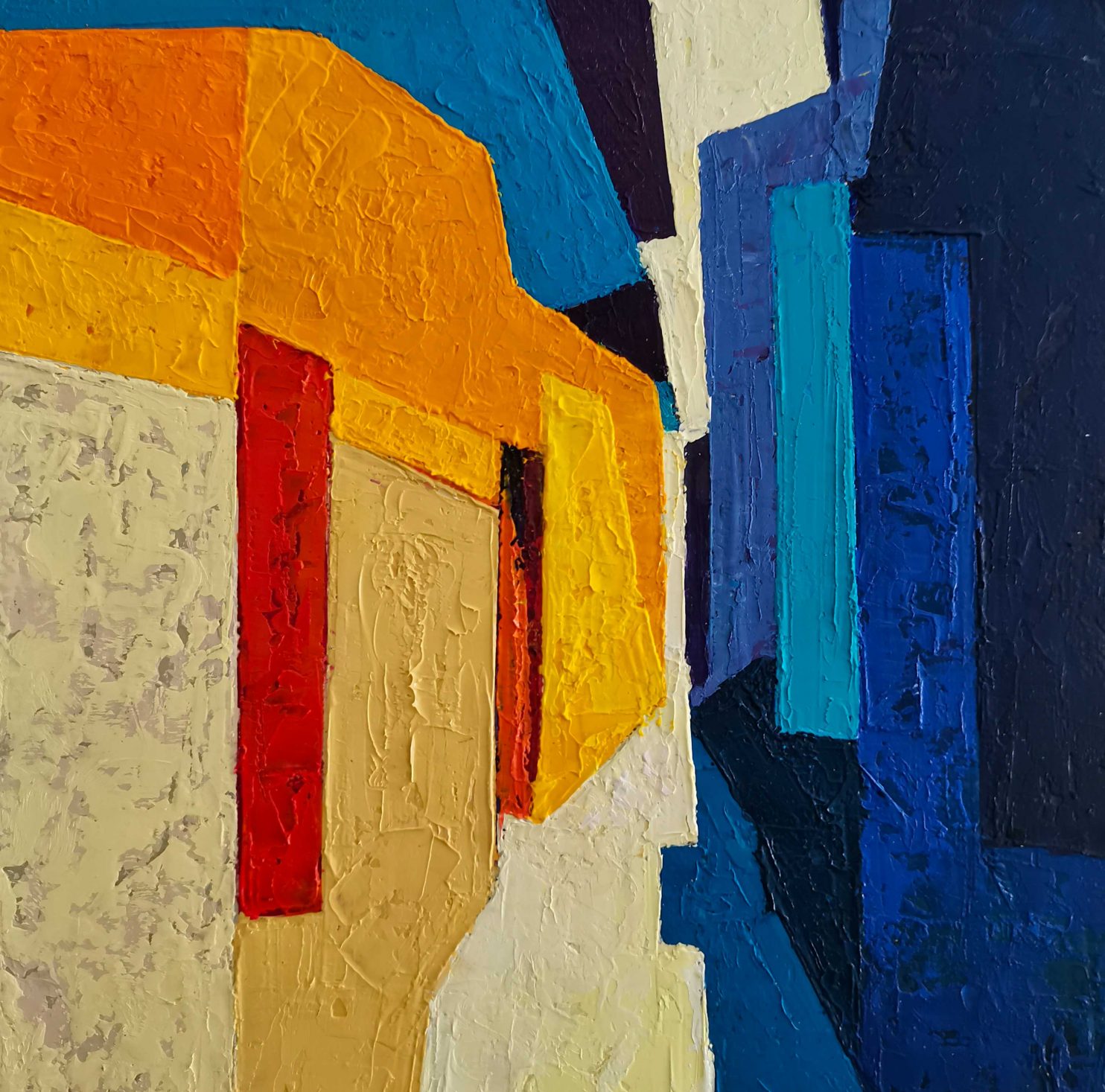 Sunyol Tomàs, Canonichetta, 2023, olio su tela, 15x15 cm