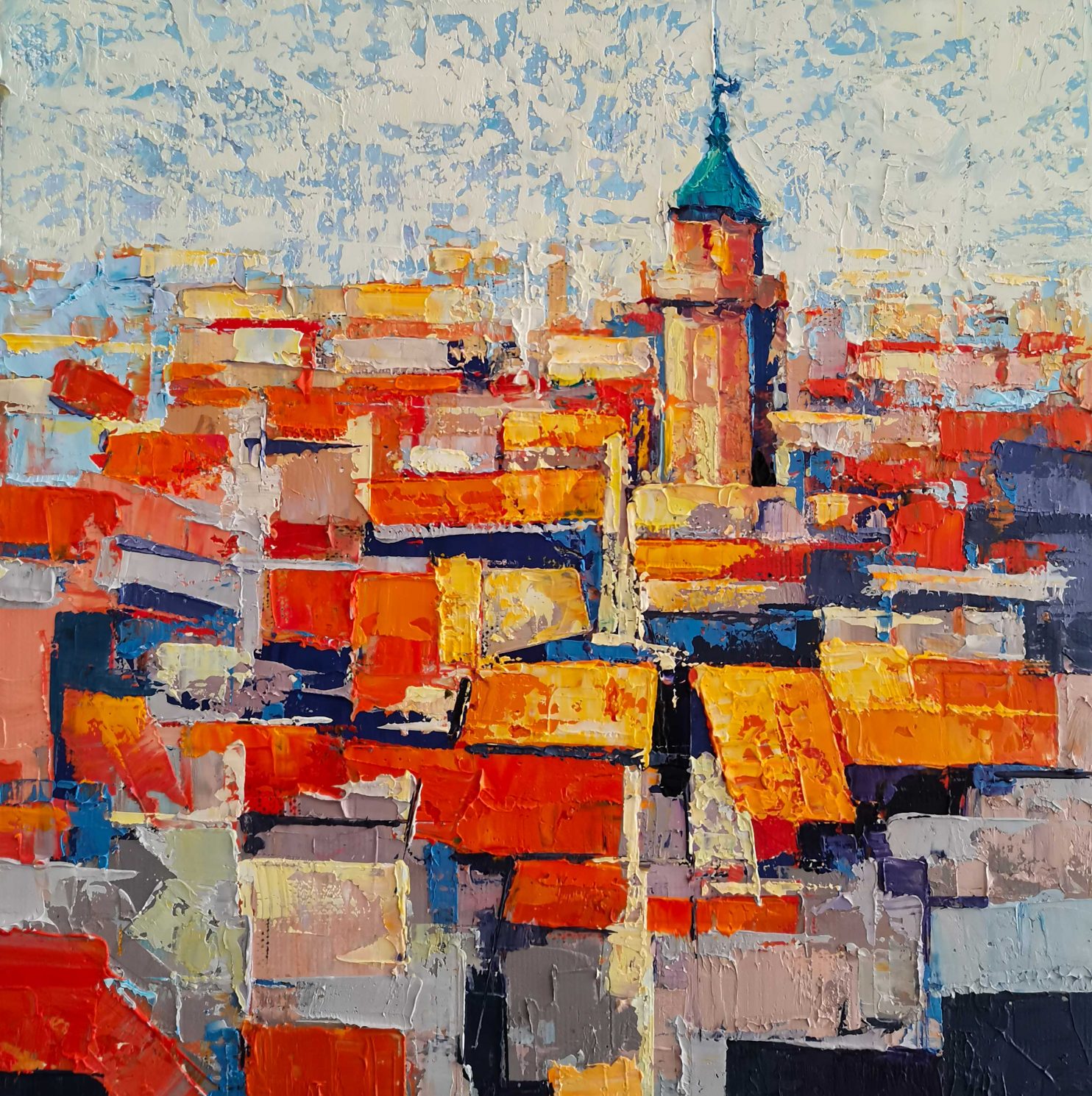 Sunyol Tomàs, La Llum de Varese, 2023, olio su tela, 20x20 cm