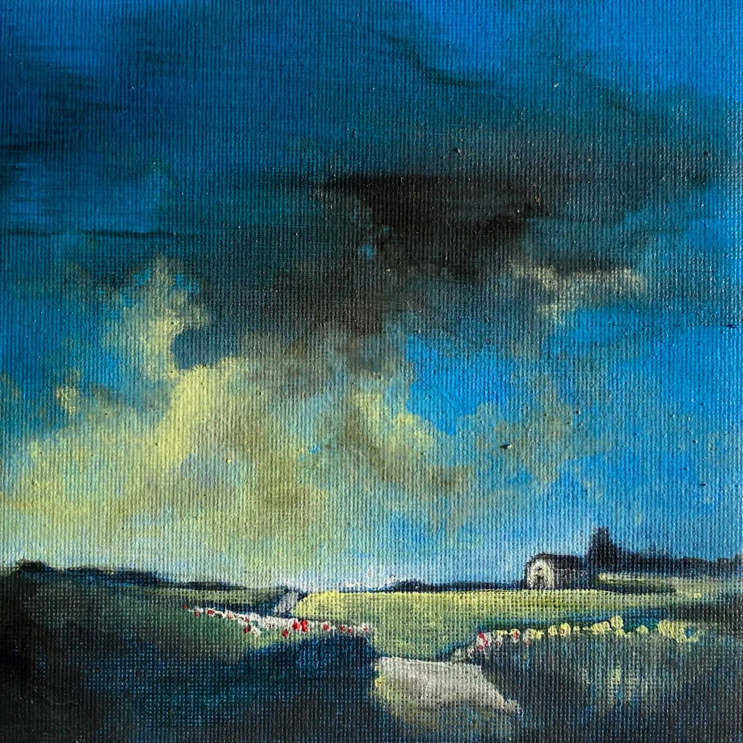 Gastaldo Luca, L universo nella terra, 2023, olio su tela, 15x15 cm