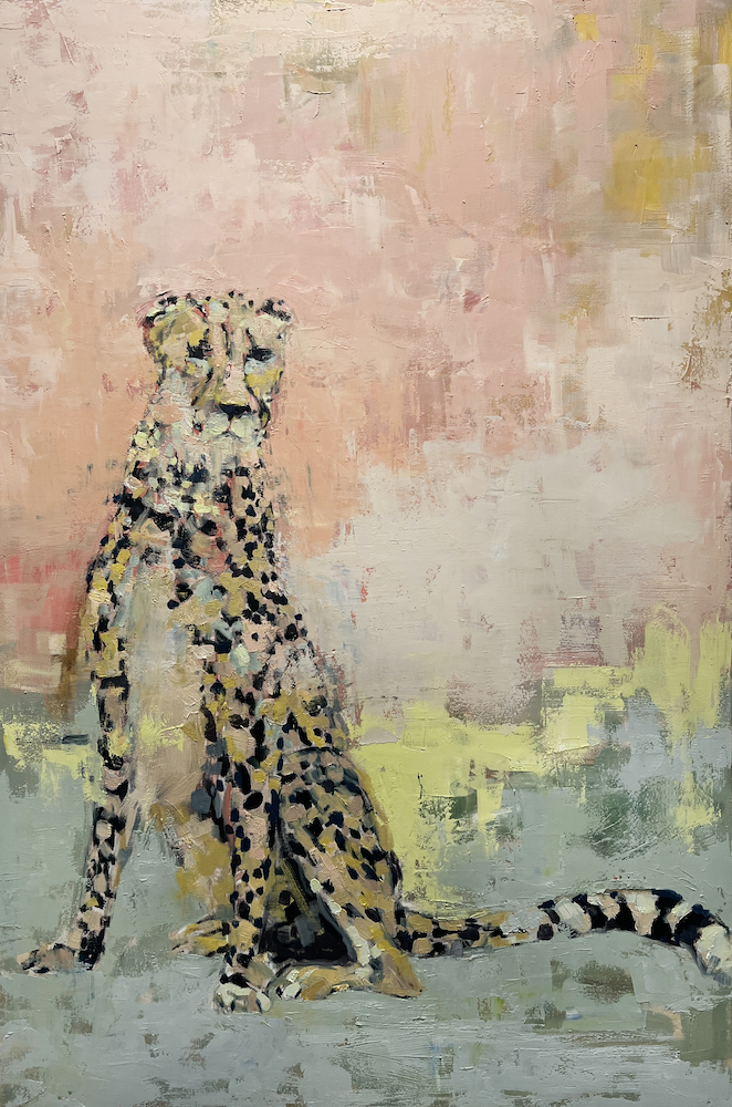 Stephens Brian Keith, Limbosco, 2023, olio e cera su tela di lino, 120x80 cm