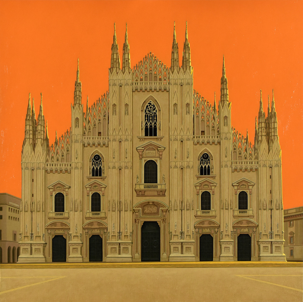 Reggio Mauro, Duomo, 2018, olio su tela, 80x80 cm