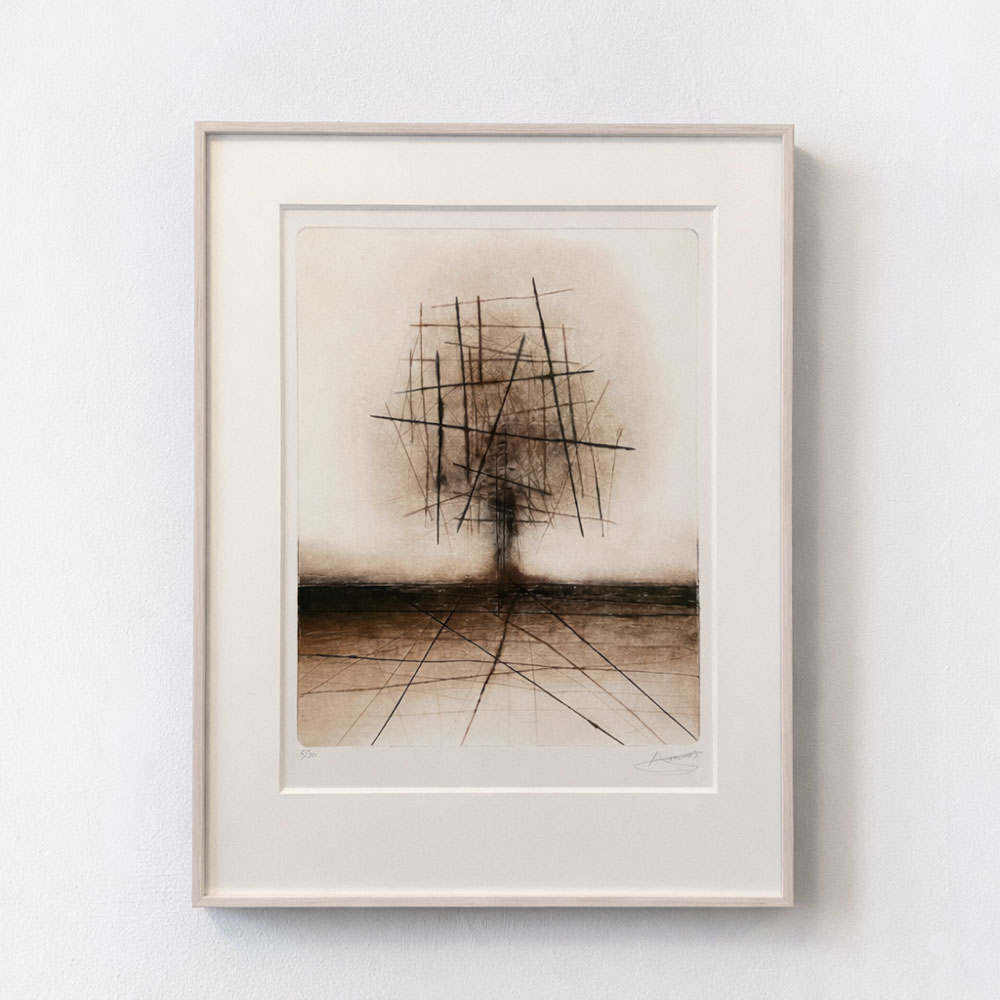 Nielsen-Johannes-punto-sull-arte-contemporary-art-gallery-Varese-Italy-A-tree-in-ladscape-2011-litografia-tiratura-6-30 -57x42cm
