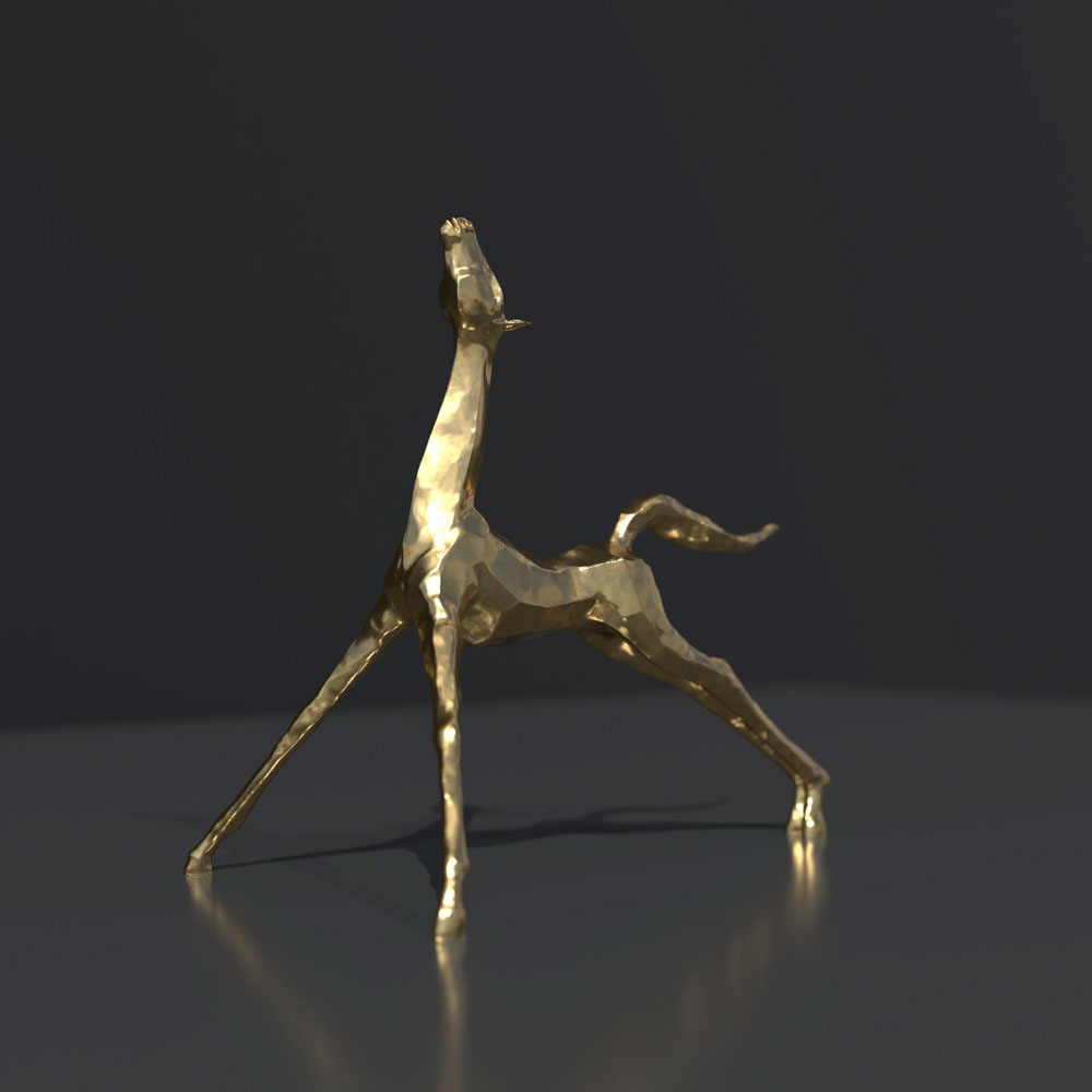 Nielsen-Johannes-punto-sullarte-contemporary-art-gallery-Varese-Italy-Levitate-2024-bronzo-10,5x6,5x11cm